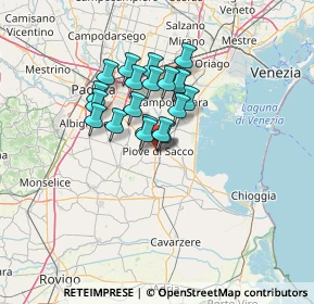 Mappa Via Stamperia, 35028 Piove di Sacco PD, Italia (9.5895)