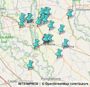 Mappa Strada Provinciale ex Strada Statale 415 Paullese, 26012 Castelleone CR, Italia (6.9655)