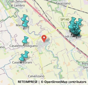 Mappa Via F. de Lemene, 26857 Salerano sul Lambro LO, Italia (2.604)