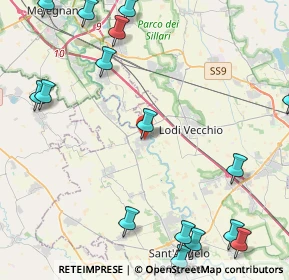 Mappa Via F. de Lemene, 26857 Salerano sul Lambro LO, Italia (6.7025)
