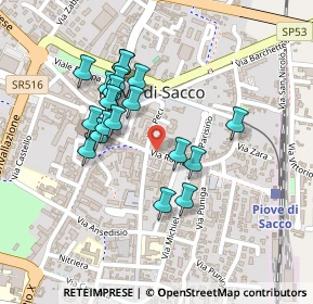 Mappa Via Gasparini, 35028 Piove di Sacco PD, Italia (0.199)