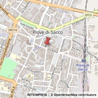 Mappa Via Roma, 55, 35028 Piove di Sacco, Padova (Veneto)