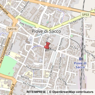 Mappa Via Gasparini, 9, 35028 Piove di Sacco, Padova (Veneto)