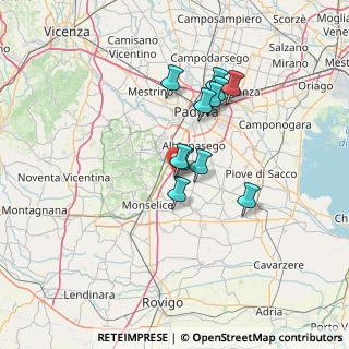 Mappa Via XVI Marzo, 35020 Due Carrare PD, Italia (10.55273)
