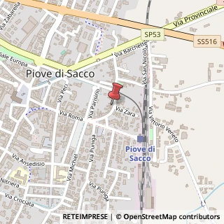 Mappa Via Cò Panico, 35, 35028 Piove di Sacco, Padova (Veneto)