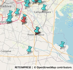 Mappa 35028 Piove di Sacco PD, Italia (9.9865)