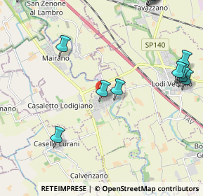 Mappa Via S. Antonio, 26857 Salerano sul Lambro LO, Italia (2.87385)