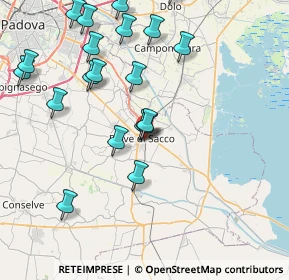 Mappa 35028 Piove di Sacco PD, Italia (8.9535)