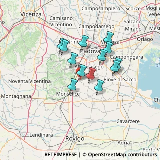 Mappa Via Primo Levi, 35020 Due Carrare PD, Italia (10.78692)