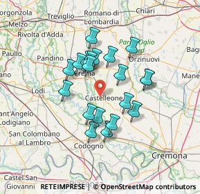 Mappa Via Ripalta Arpina, 26012 Castelleone CR, Italia (11.1795)