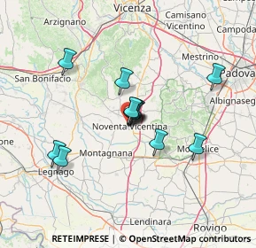 Mappa Via Monte Berico, 36025 Noventa Vicentina VI, Italia (10.185)