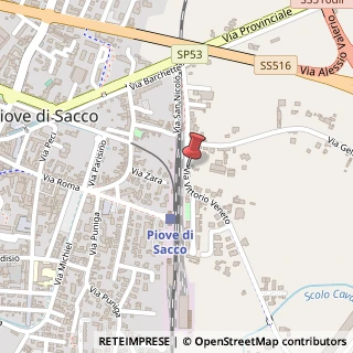 Mappa Via Vittorio Veneto, 39, 35028 Piove di Sacco, Padova (Veneto)