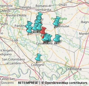 Mappa Piazza della Vittoria, 26012 Castelleone CR, Italia (10.0535)