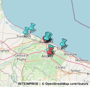 Mappa Via Antonio Canova, 76121 Barletta BT, Italia (7.55)