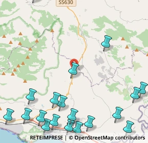 Mappa Ss630 km28400 Centro Leonardo, 04020 Spigno Saturnia LT, Italia (6.977)