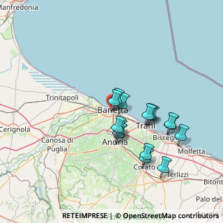 Mappa Via cap. O.capacchione, 76121 Barletta BT, Italia (13.4525)