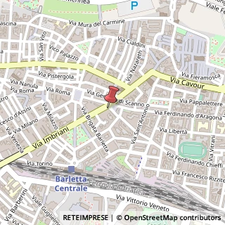 Mappa Piazza Caduti DI Guerra, 18, 76121 Barletta, Barletta-Andria-Trani (Puglia)