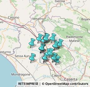 Mappa Via Madonna del Carmine, 81058 Vairano Patenora CE, Italia (9.6555)