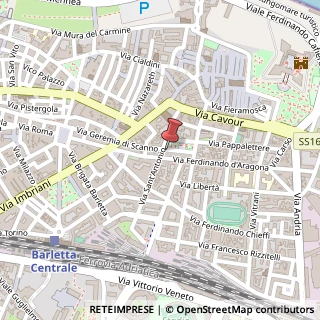 Mappa Piazza Federico di Svevia,  37, 70051 Barletta, Barletta-Andria-Trani (Puglia)