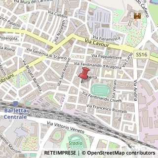 Mappa Via Raffaele Girondi, 37/B, 76121 Barletta, Barletta-Andria-Trani (Puglia)