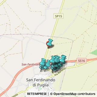 Mappa SP15, 76017 San Ferdinando di Puglia BT, Italia (0.95)