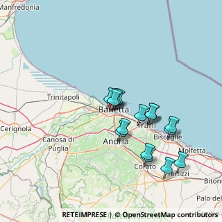 Mappa Via Luigi Cadorna, 76121 Barletta BT, Italia (13.54375)