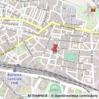 Mappa Via Fernando Chieffi, 2, 76121 Barletta, Barletta-Andria-Trani (Puglia)