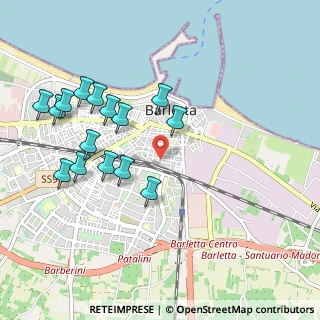 Mappa Via F. Rizzitelli, 76121 Barletta BT, Italia (1.09133)
