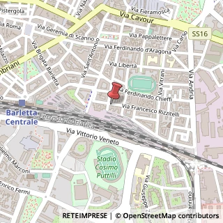 Mappa Via Francesco Rizzitelli, 14, 76121 Barletta, Barletta-Andria-Trani (Puglia)