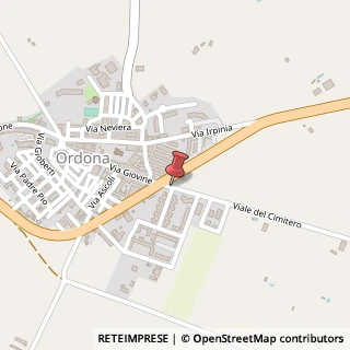 Mappa Via campo sportivo, 71040 Ordona, Foggia (Puglia)