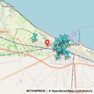 Mappa Via dei Muratori, 76121 Barletta BT, Italia (1.40462)