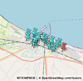 Mappa Via Anna Cassandro, 76121 Barletta BT, Italia (1.09667)