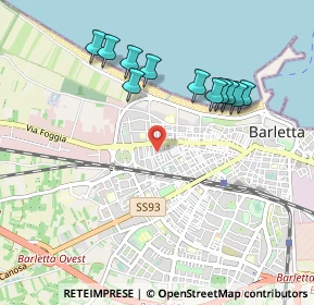 Mappa Via Giovanni Bovio, 76121 Barletta BT, Italia (1.02636)