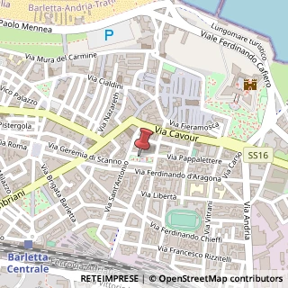 Mappa Piazza Federico di Svevia, 37, 76121 Barletta, Barletta-Andria-Trani (Puglia)