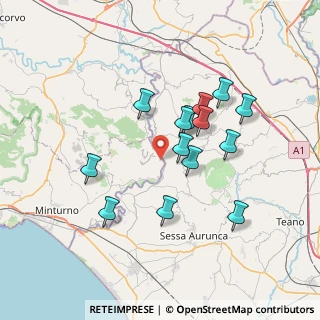 Mappa Terme di Suio, 04021 Castelforte LT, Italia (6.69929)