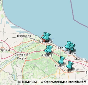 Mappa Via Destefano, 76121 Barletta BT, Italia (17.34278)