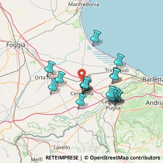 Mappa Via Manfredonia SP77 km 4, 71042 Cerignola FG, Italia (13.38)