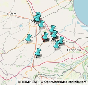 Mappa Via Soldato Felice Pasculli, 71040 Ordona FG, Italia (9.5535)