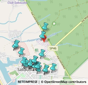 Mappa Via Tazio Nuvolari, 04016 Sabaudia LT, Italia (1.3005)