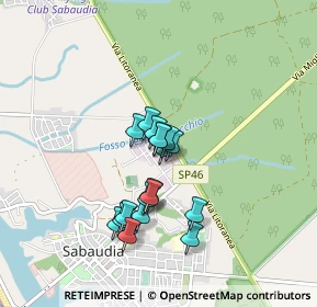 Mappa Via Tazio Nuvolari, 04016 Sabaudia LT, Italia (0.7445)