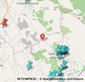 Mappa Via Cesari, 04020 Santi Cosma e Damiano LT, Italia (3.211)