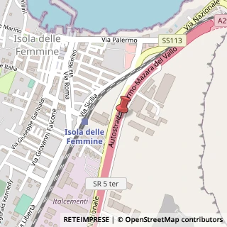 Mappa Via delle Industrie, 39, 90040 Isola delle Femmine, Palermo (Sicilia)