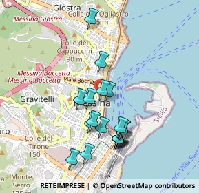 Mappa Via Cavalieri della Stella, 98122 Messina ME, Italia (0.95895)