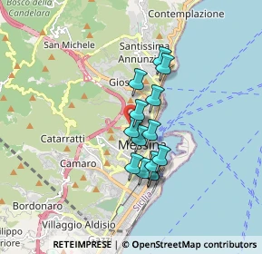 Mappa Via Gonfalone, 98122 Messina ME, Italia (1.39286)