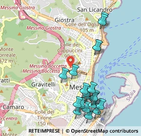 Mappa Via Gonfalone, 98122 Messina ME, Italia (1.2685)