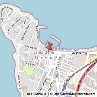 Mappa Via Lungomare Eufemio, 8, 90040 Isola delle Femmine, Palermo (Sicilia)