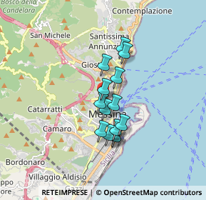 Mappa Via San Crispino e Crispiniano, 98122 Messina ME, Italia (1.35071)