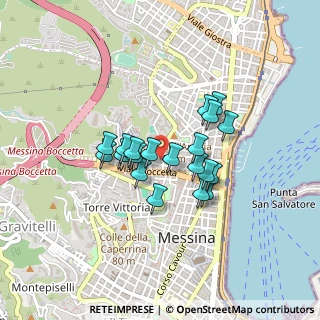 Mappa Via Curtatone e Montanara, 98122 Messina ME, Italia (0.3525)