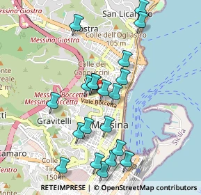 Mappa Via San Crispino e Crispiniano, 98122 Messina ME, Italia (1.0795)