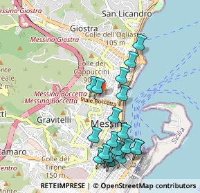 Mappa Via San Crispino e Crispiniano, 98122 Messina ME, Italia (1.156)